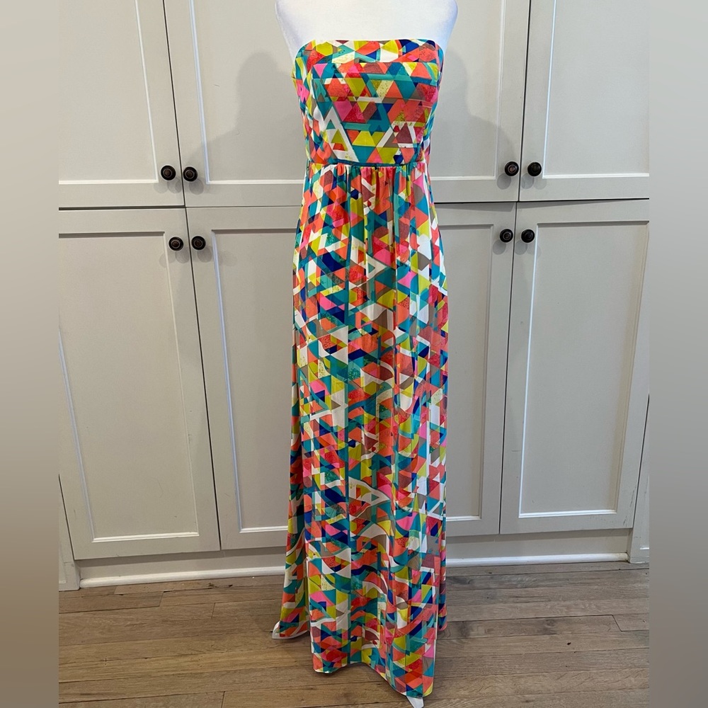 Alice & Trixie strapless silk dress